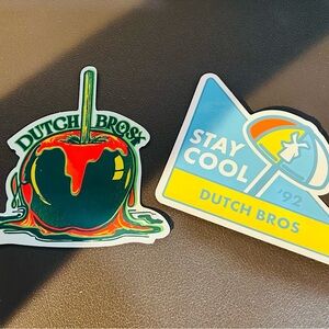 2 New Dutch Bros Stickers! Collectible